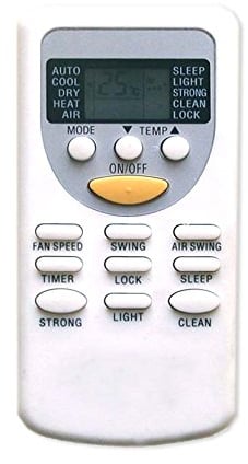 wellclima Telecomando ZH/JT-01 ZH/JT03 per condizionatore Chigo, Vaillant, Rheem, Brize, White Westinghouse, Komeko, Zephir, Bent, Lenoir Aria condizionata, climatizzatore, Pompa di Calore