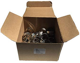 100 x Schlauchschellen 9mm Bandbreite Edelstahl W2 8-12mm