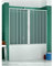 Box Vasca in PVC A Soffietto 1 Lato Due Ante CM 160/170XH150
