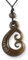 Island Piercings Halskette Amulett Anhänger Maori Design aus Knochen PB366