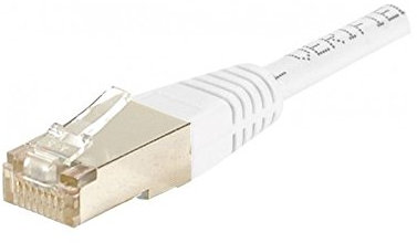 Dexlan Cordon reseau patch RJ45 SSTP CAT 6 1 m Blanc