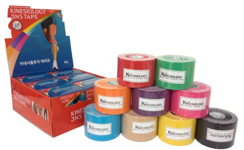 Journey2Young 3NS TEX Kinesiologie Muskelpflege-Tape, 3 Rollen, Blau