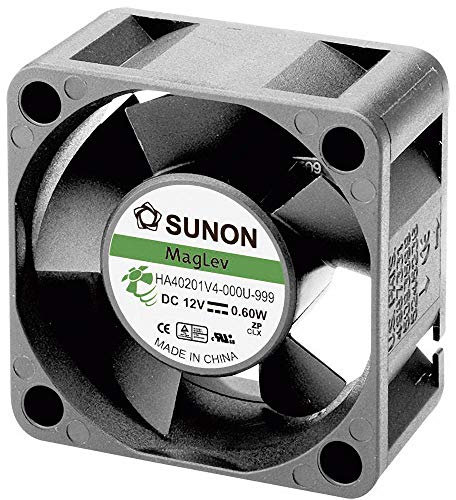 SUNON Super Silence MAGLev HA40101V4-0000-999 HA40101V4-0000-999 - Ventilador (40 x 40 x 10 mm, tensión de funcionamiento HA40101V4-0000-999)