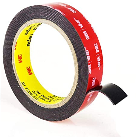 3M VHB 5952 Ruban adhésif double face extra solide, ruban de montage/fixation imperméable, adhésif double face 3M résistant à l'eau et aux hautes températures, ruban de fixation bande LED (25 mm x 4,6