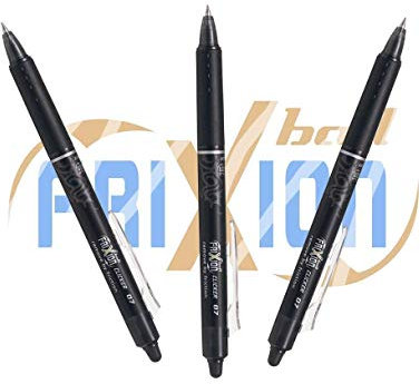 Pilot BLRT-FR7-B Tintenroller, 3er Pack, schwarz