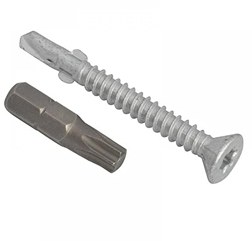 TechFast Light Duty Timber to Steel Roofing Screws | 4.8 x 38mm | Elementech | Bag 100