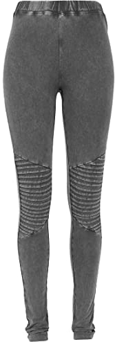 Urban Classics Damen Ladies Denim Jersey Leggings, Darkgrey, L