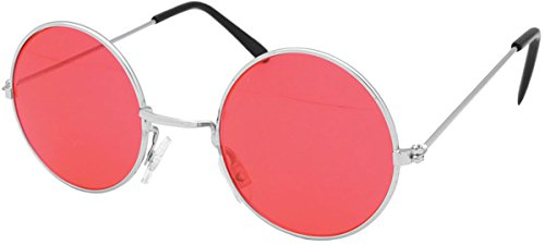 Unisex Erwachsene Kostüm Party Zubehör Pop Star John Lennons Style Brillen - Rot