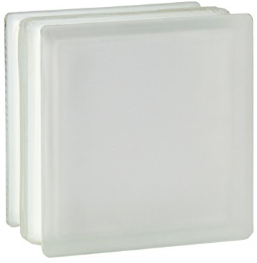 4 Stück Fuchs Design Glassteine Vollsicht Weiß 19x19x10 cm - F30 (Brandschutz)