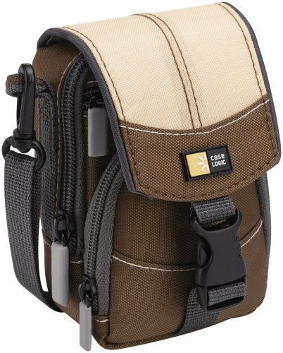 Caselogic DCB26 Compact Digital Camera Case With 3 Zippered Compartments - Brown