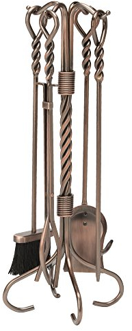 UniFlame, f-1311, antikes Kupfer 5-teiliges Werkzeugset – mit Ring Swirl Griffe