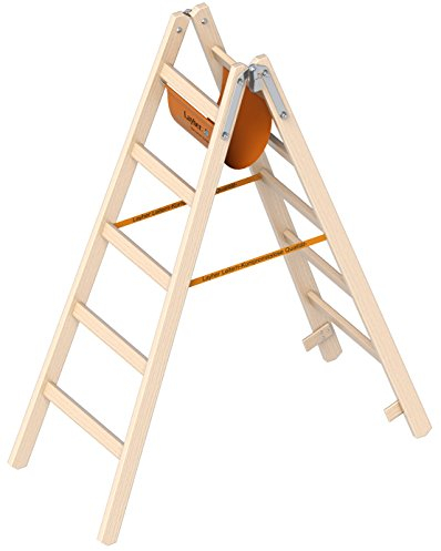 Holzstehleiter 2x5 Sprossen