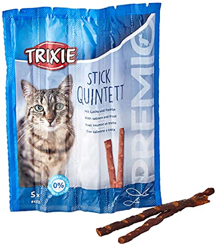 Trixie premio Stick Quintett - Snack per gatti, 5 × 5 g