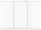 Safetots Extra Tall Metal Safety Gate Pressure Fit, 139.8cm - 147.4cm, White, 104cm in Height, Extra Tall Stair Gate, Tall Baby Gate, Easy Installation