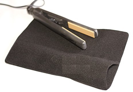 Heatproof Heat Mat with Travel Pouch for GHD Mat , Cloud 9 & Other Wide Hair Straighteners