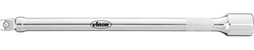 VIGOR Schwenkbare Verlängerung, V4319, 1/2″, 1/2″, 250 mm | Antrieb 1/2 Zoll (12,5 mm) Vierkant hohl, Abtrieb 1/2 Zoll (12,5 mm) Vierkant massiv, Länge l2 250 mm, 338 g