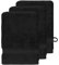 Sensei Maison - Lot de 3 Gants de Toilette 550 g/m² Luxury - 16x22 cm - Noir