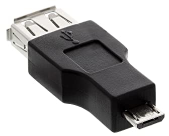 InLine 31608 Micro-USB OTG Adapter, Micro-B Stecker an USB A Buchse