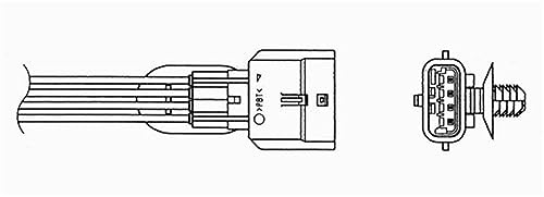 NGK 91279 Lambdasonde Oxygen O2 Sensor für RENAULT Clio III Schrägheck (BR0/1, CR0/1) 8200590431 OZA683-EE28