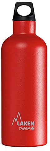 Laken Futura Botella Térmica Acero Inoxidable 18/8 y Doble Pared de Vacío, Unisex adulto, Rojo, 500 ml