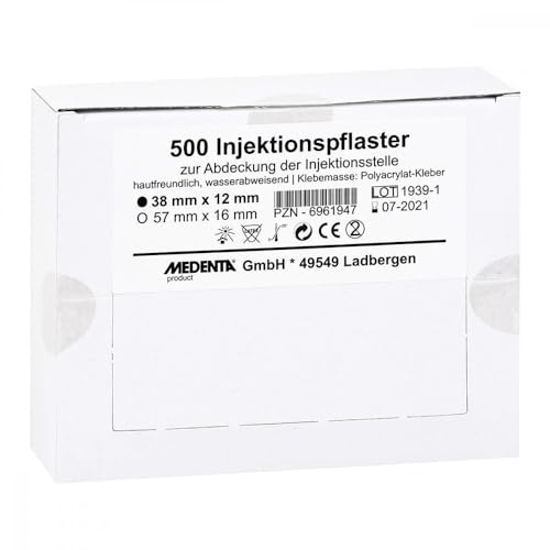 Injektionspflaster 38x12mm, 500 St