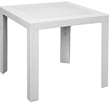 Areta ARE053 Tavolo, Modello Saturno, Bianco, 80 x 80 x 72 cm