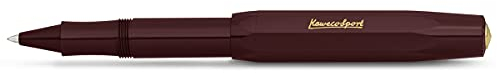 Kaweco CLASSIC SPORT Rollerball Bordeaux I Gel- / Kugelschreiber aus hochwertigem Kunststoff mit Keramikkugel I Klassischer Kuli I 13 g Tintenroller mit 0.7 mm Mine I Gelroller 13,5 cm