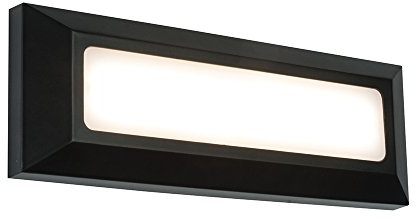 Saxby Severus 3W Black Landscape Indirect Outdoor IP65 Warm White LED Guide Wall Light