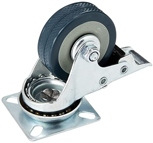 Fixman 413608 Braked Swivel Rubber Castor 50 mm 50 kg