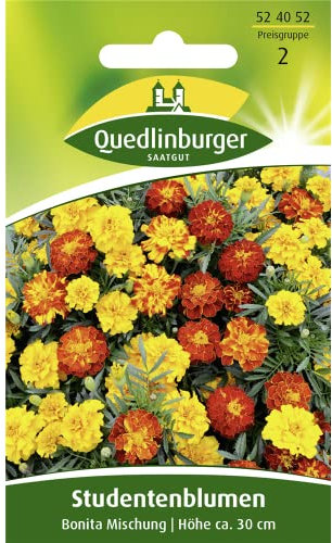 Quedlinburger Gefüllte Tagetes-Mischung, 1 Tüte Samen
