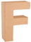 GLOREX 6 2029 106 - Papp - Buchstabe F, Buchstabe aus brauner Pappe, ca. 17,5 X 5,5 cm groß, zum bemalen und bekleben, für Serviettentechnik und Décopatch, ideal als Dekoration
