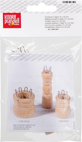 KnorrPrandell 8057869 Strickliesel, 35 x 60 mm, Braun