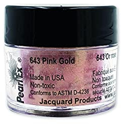 Pink Gold Jacquard Pearl EX Powdered Pigments 3 Grams JACU-643