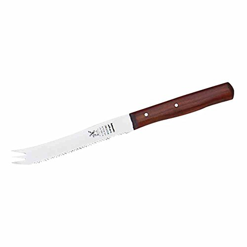 Windmühlen Tomaten/Käsemesser Gabelspitz 11,1cm, rostfrei, Holz, braun, 28 x 6.4 x 2 cm