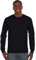 Gildan Mens Plain Crew Neck Ultra Cotton Long Sleeve T-Shirt (2XL) (Black)