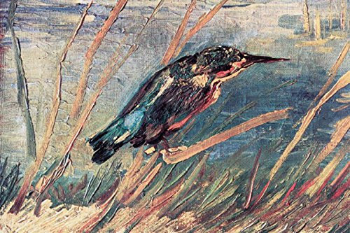 1art1 Vincent Van Gogh Poster Der Eisvogel, 1886 Bilder Leinwand-Bild Auf Keilrahmen | XXL-Wandbild Poster Kunstdruck Als Leinwandbild 120x80 cm