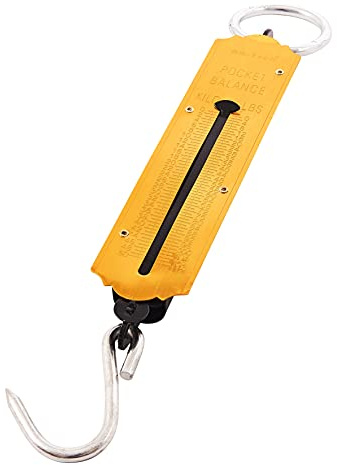 Amtech 50kg Pocket Balance, Heavy-Duty Spring Scale with 500g Increments, for Weighing Groceries, Tools and Fishing Catches.