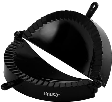 Imusa USA IMU-71006W Jumbo Easy to Use Plastic Empanada Mold, Black