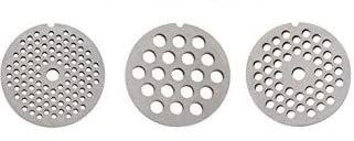 PLACA PARA MAQUINA DE PICAR CARNE PICADORA DE CARNE BOCA 22 TALADRO 5mm, INOXIDABLE
