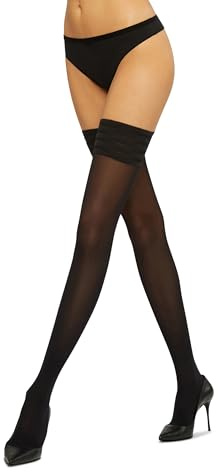 Wolford Women's Velvet De Luxe 50 Stay Up Tights, Black, S