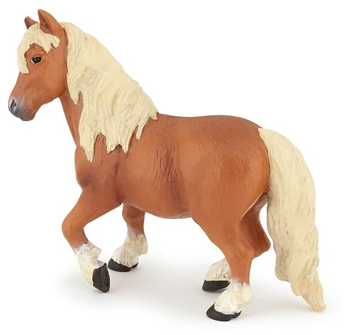 Papo - Realistische Shetlandpony-Figur - 3 Jahre + - Kollektion Pferde und Ponys - Kreativspiel Reiterwelt - Geschenkidee Spielzeug für Mädchen und Jungen