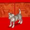 Zinngießform Hund Schäferhund, ca. 70g Reinzinn