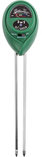Browin 071605 Bodentester 3in1 - pH-Wert, Feuchtigkeit, Besonnung - Boden-Feuchtigkeitsmessgerät, pH-Tester für Pflanzenerde, Sonnenlicht