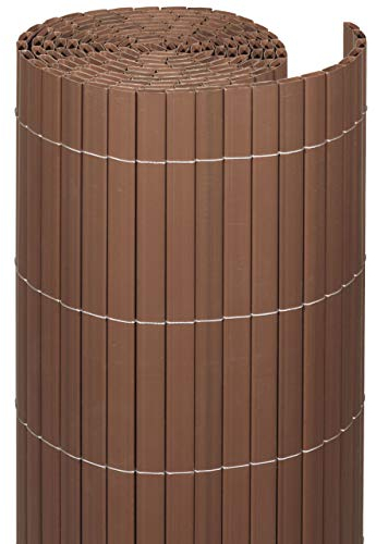 Videx-Sichtschutzmatte Rügen, Kunststoff nussbaum, 80 x 300cm