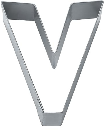 Städter Ausstechform Buchstabe V 6,5 cm Edelstahl