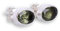 Budawi® Facettierte ovale Moldavit Ohrstecker - 925er Sterling Silberfassung