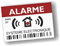 Decooo.be - Pegatinas disuasorias de alarma - Sistema electrónico - Juego de 12 - Dimensiones 7,4 x 5,2 cm