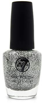 W7 Cosmetics Nail Polish Number 5, Silver Dazzle 15 ml
