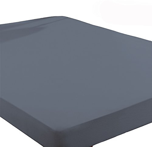 Primera Spannbettlaken Mako Satin 100% Baumwolle Grafit 90-100 x 200 cm