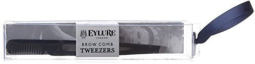 Eylure Brow and Lash Implement Slant Tip Tweezer with Comb